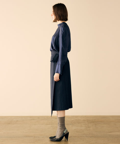 viscose satin raglan blouse